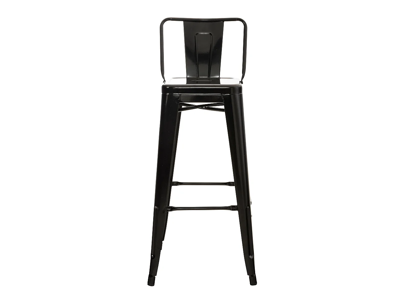 2er Set Barhocker - Metall & Metall - schwarz - Mason