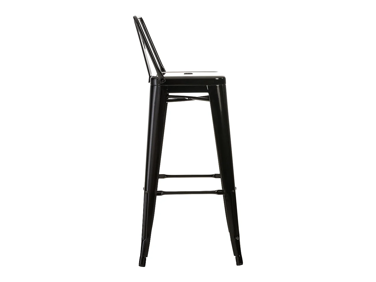 2er Set Barhocker - Metall & Metall - schwarz - Mason