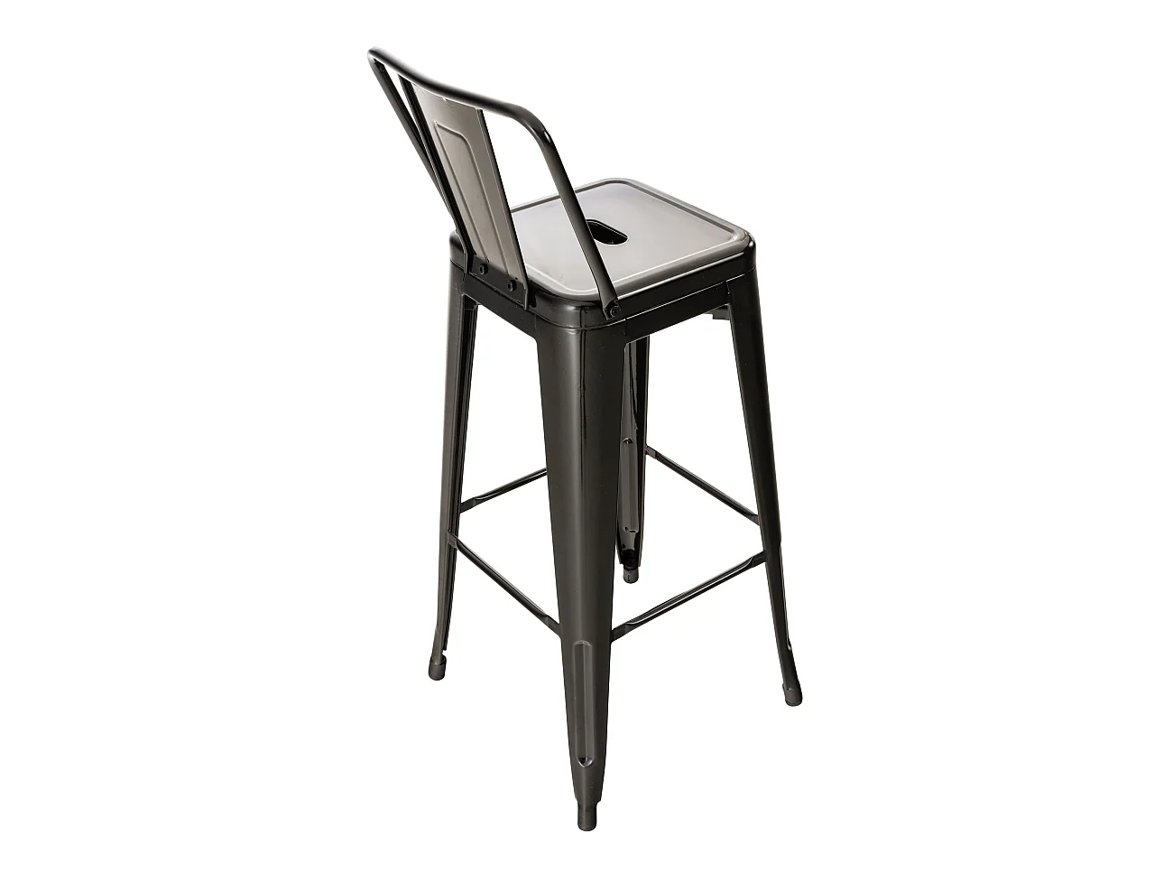 2er Set Barhocker - Metall & Metall - schwarz - Mason