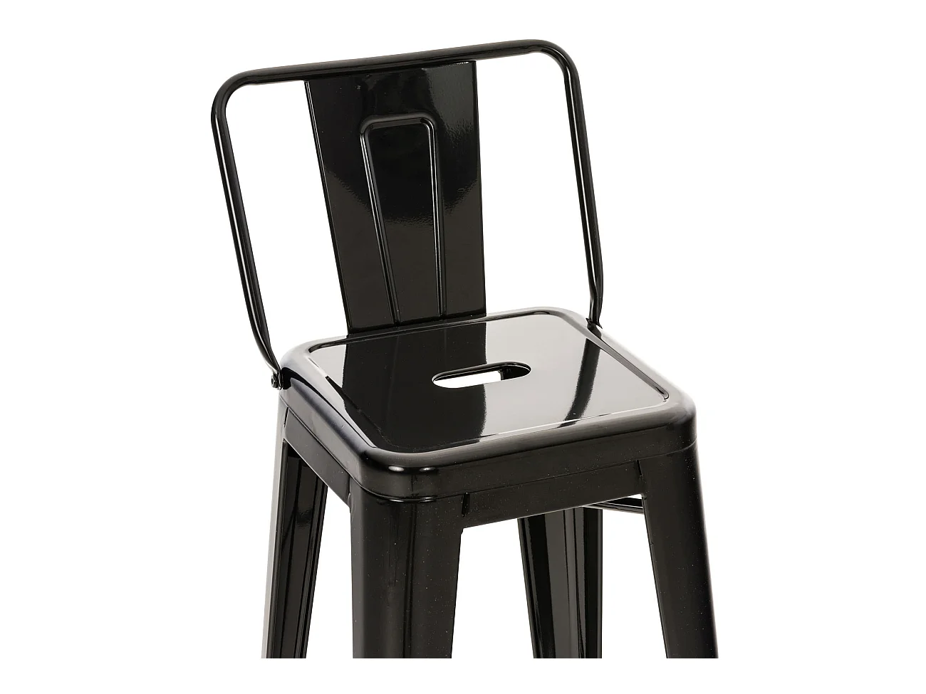 2er Set Barhocker - Metall & Metall - schwarz - Mason