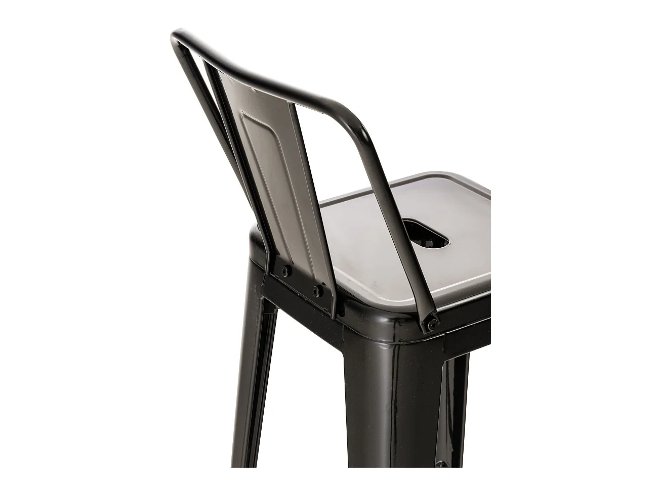 2er Set Barhocker - Metall & Metall - schwarz - Mason