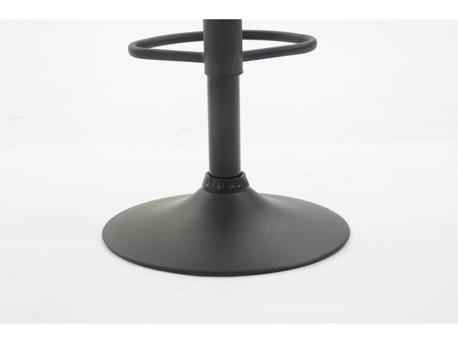 Lot de 2  Tabouret de bar - Similicuir (PVC) & Métal noir mat - Vert - Braga