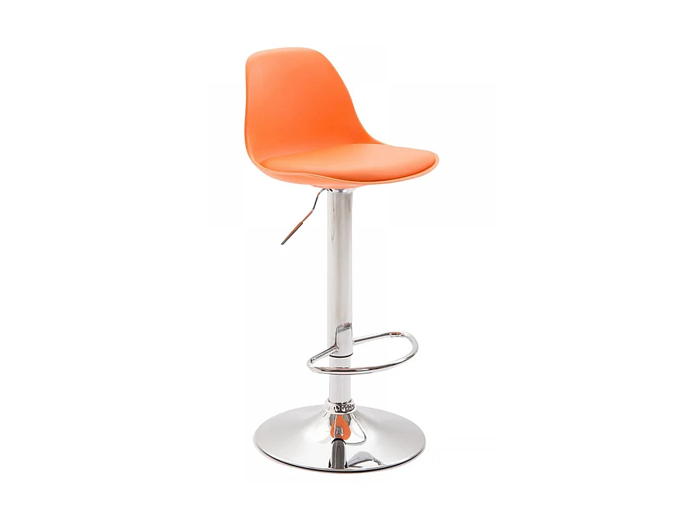 Tabouret de bar - Plastique & Métal - Orange - Kiel