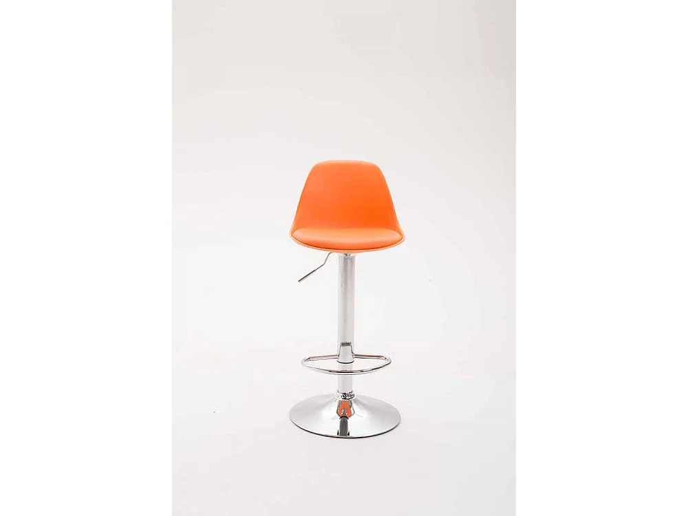Tabouret de bar - Plastique & Métal - Orange - Kiel