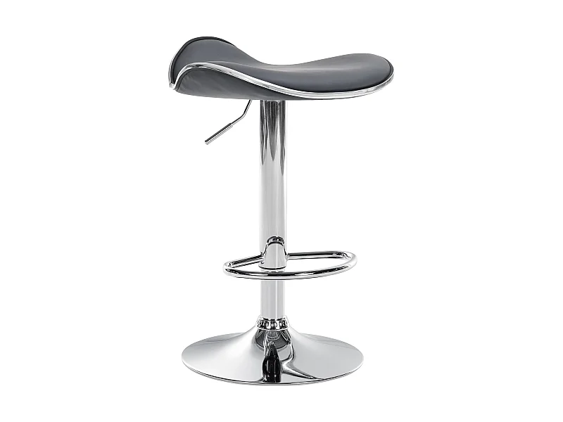 Barhocker - Kunstleder - grau - Shanghai