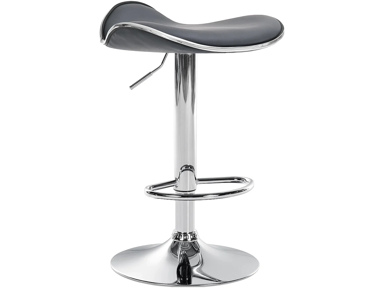 Tabouret de bar - Similicuir - Gris - Shanghai