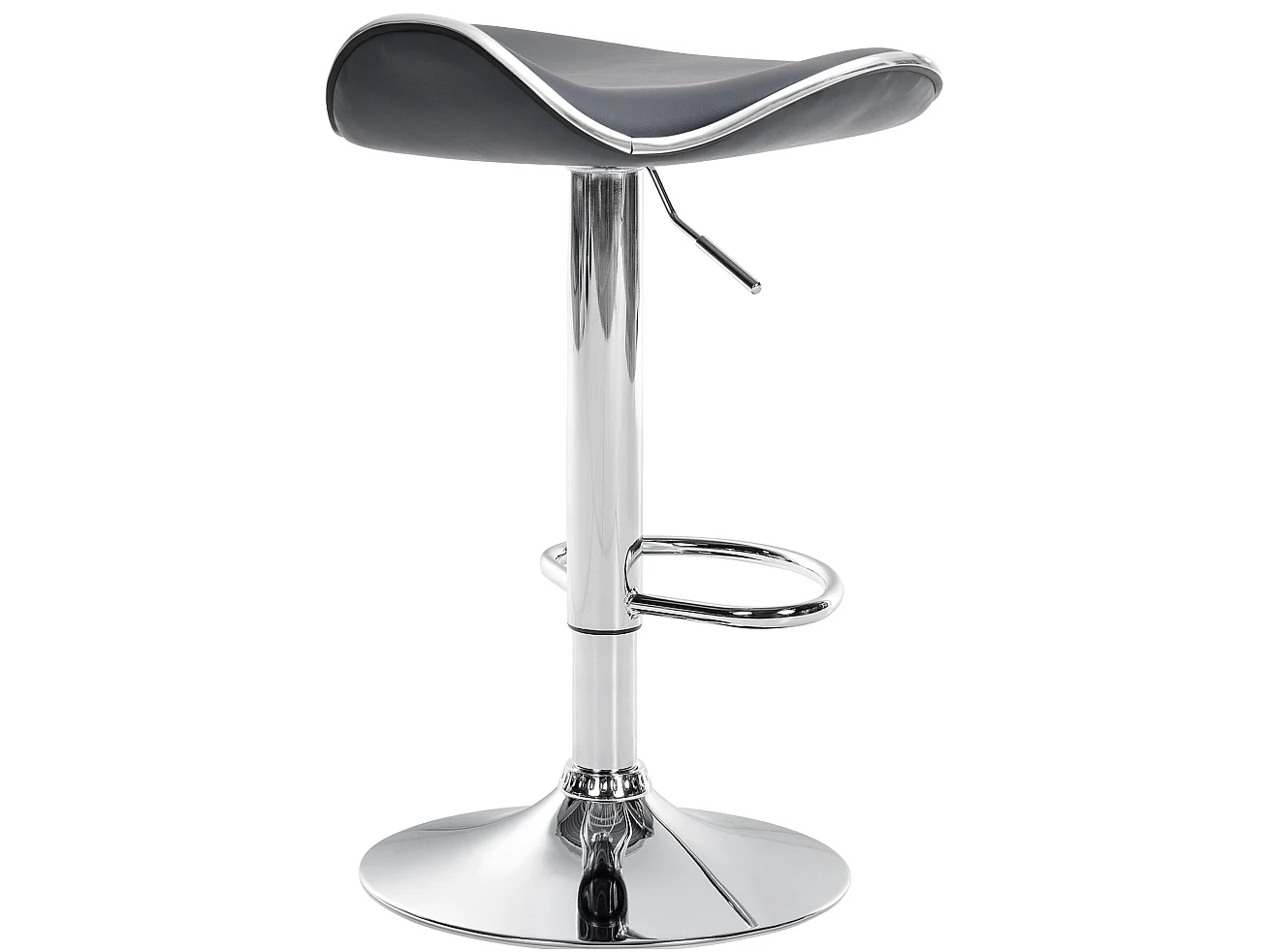 Tabouret de bar - Similicuir - Gris - Shanghai