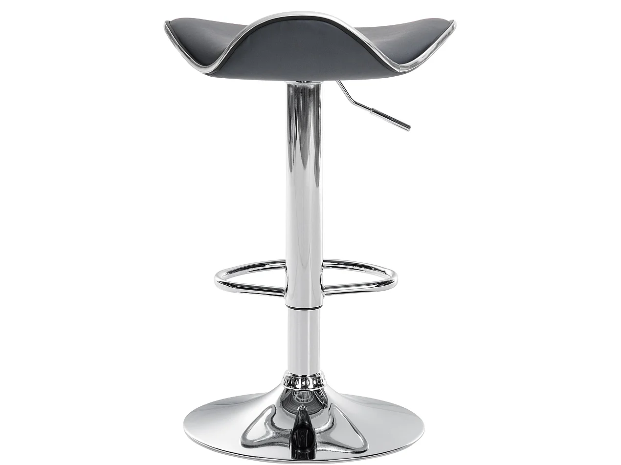 Tabouret de bar - Similicuir - Gris - Shanghai