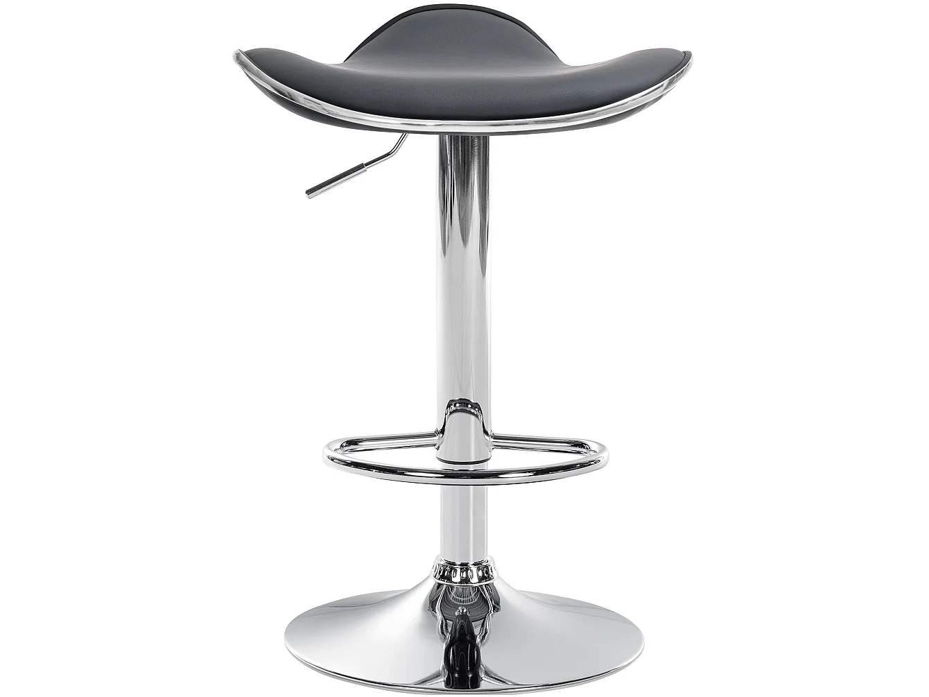 Tabouret de bar - Similicuir - Gris - Shanghai