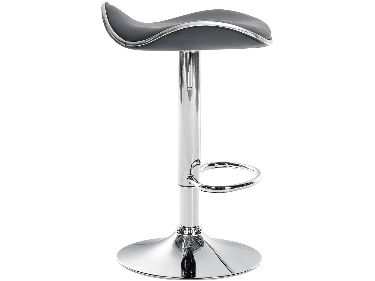 Tabouret de bar - Similicuir - Gris - Shanghai