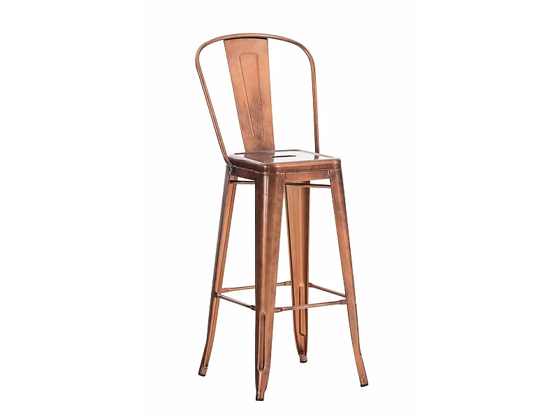 Tabouret de bar - Métal & Métal - Cuivre - Aiden