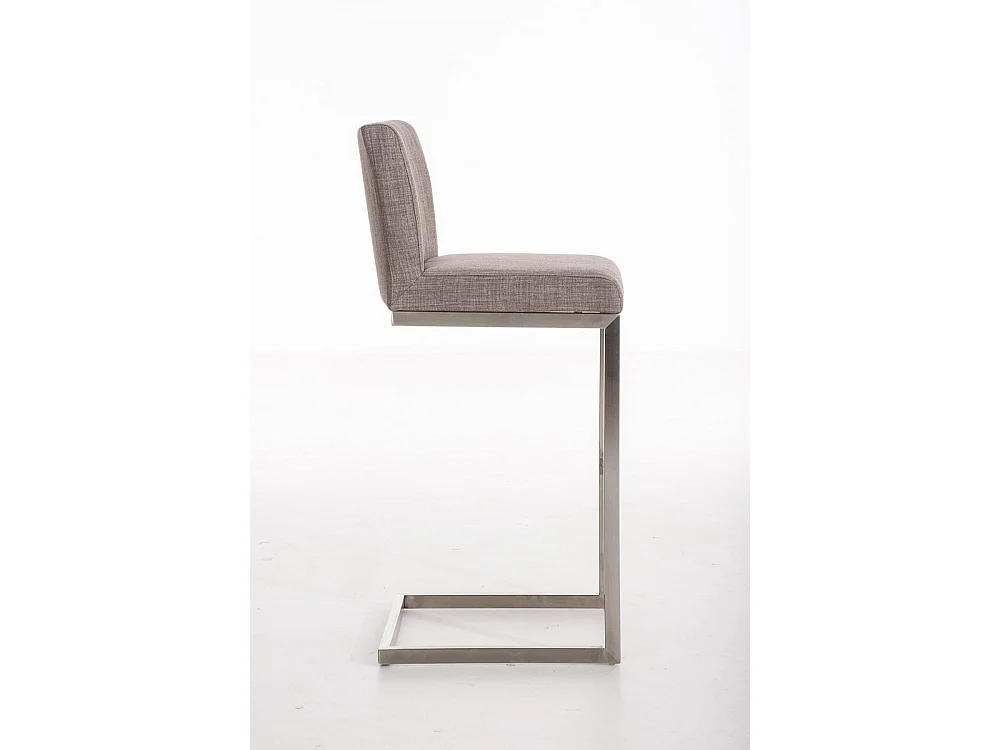 Tabouret de bar - Tissu - Gris - Paros