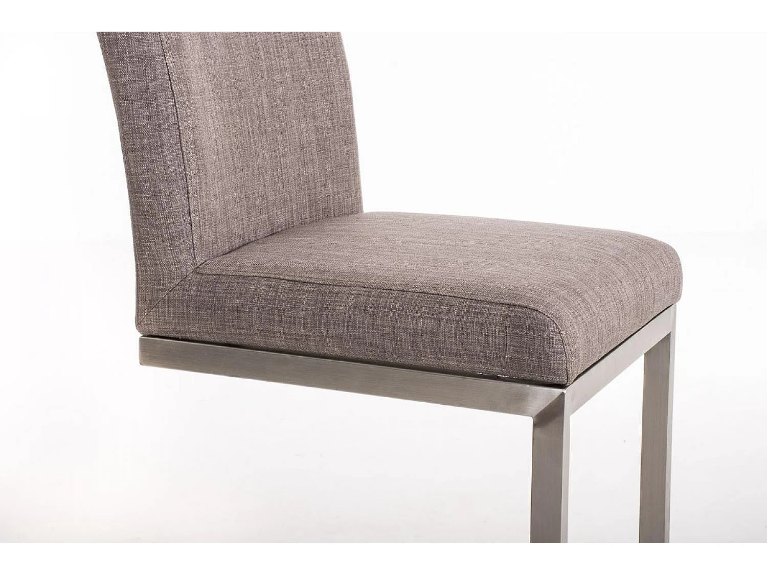 Tabouret de bar - Tissu - Gris - Paros