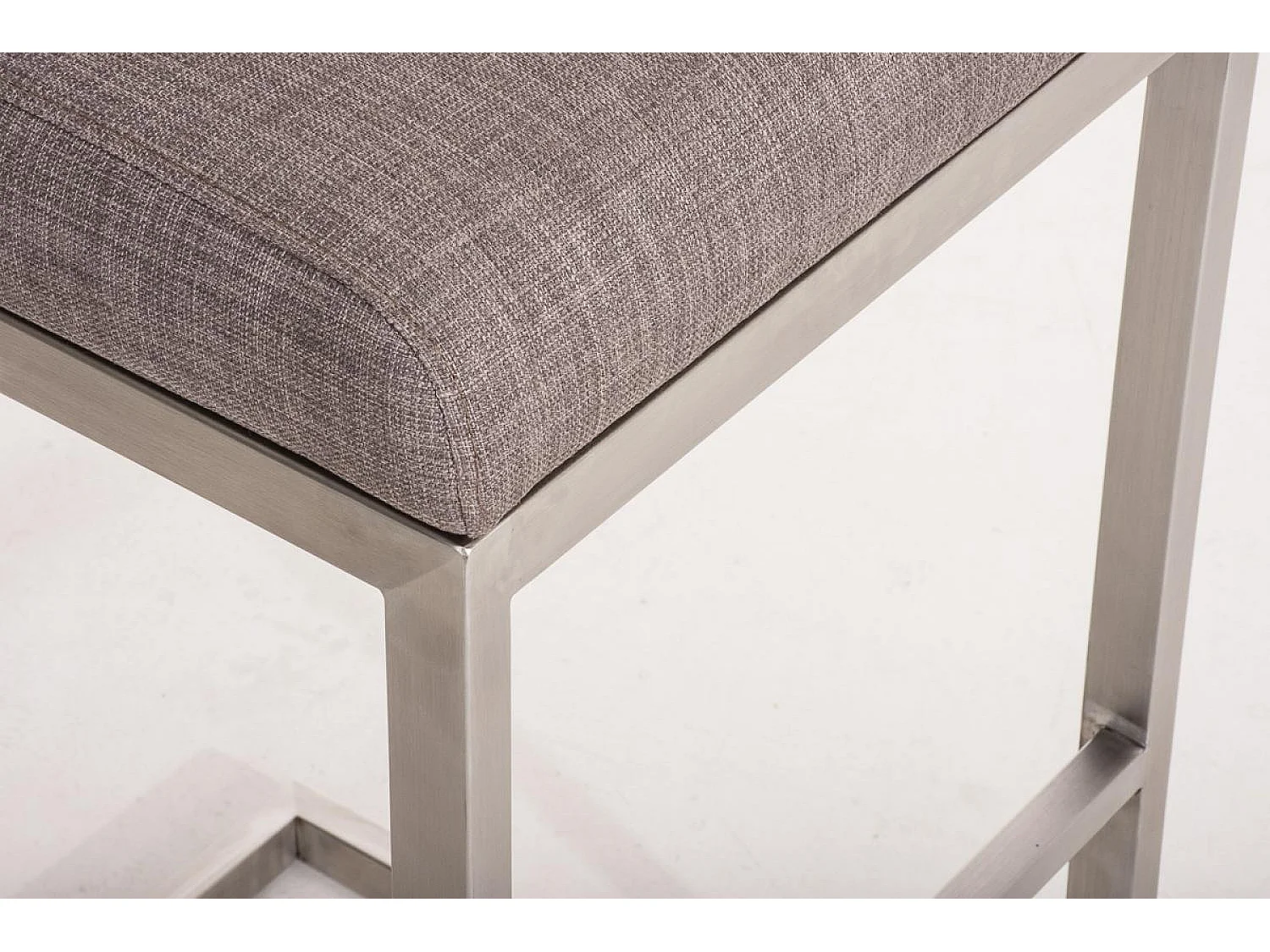 Tabouret de bar - Tissu - Gris - Paros