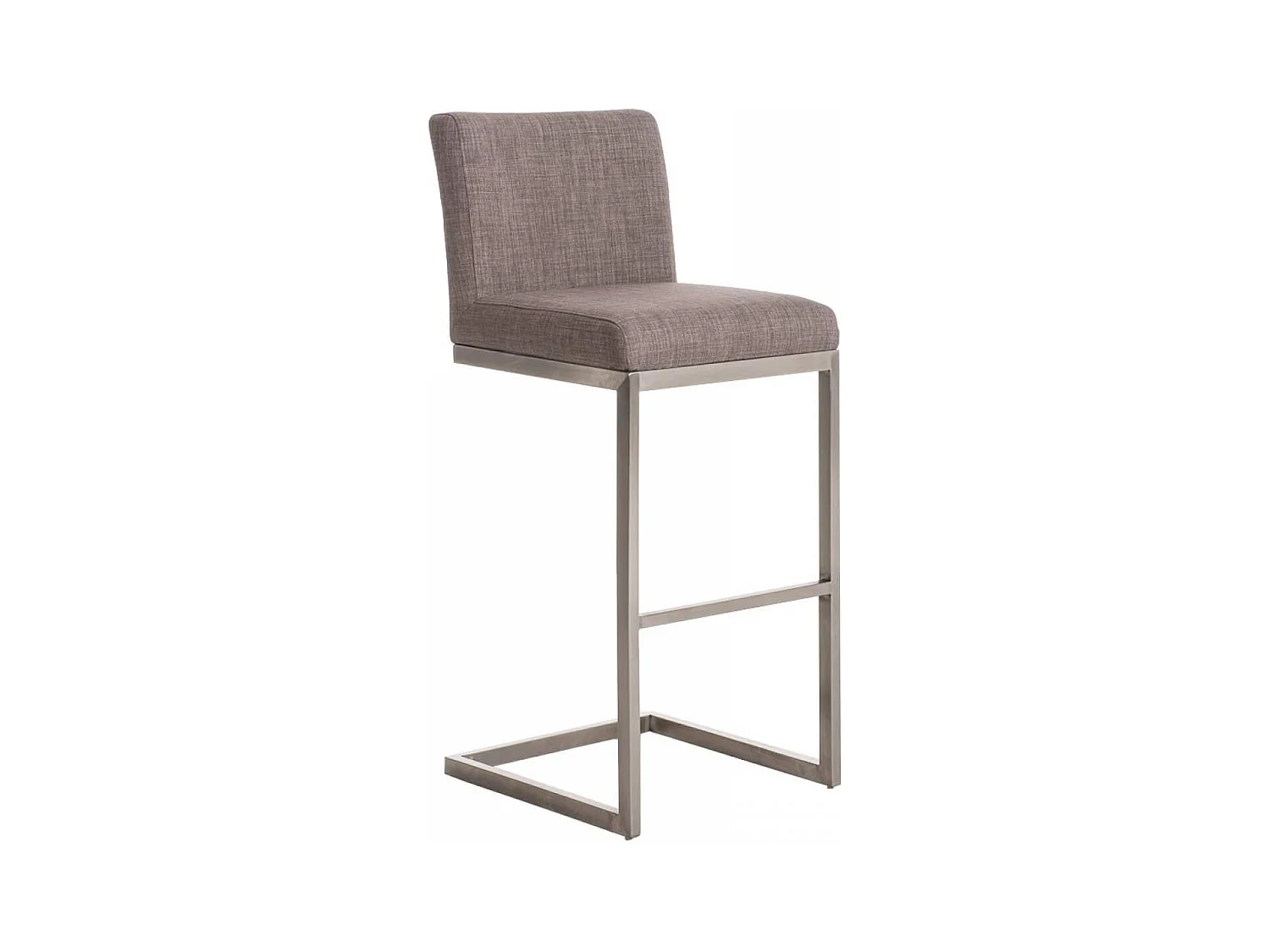 Tabouret de bar - Tissu - Gris - Paros