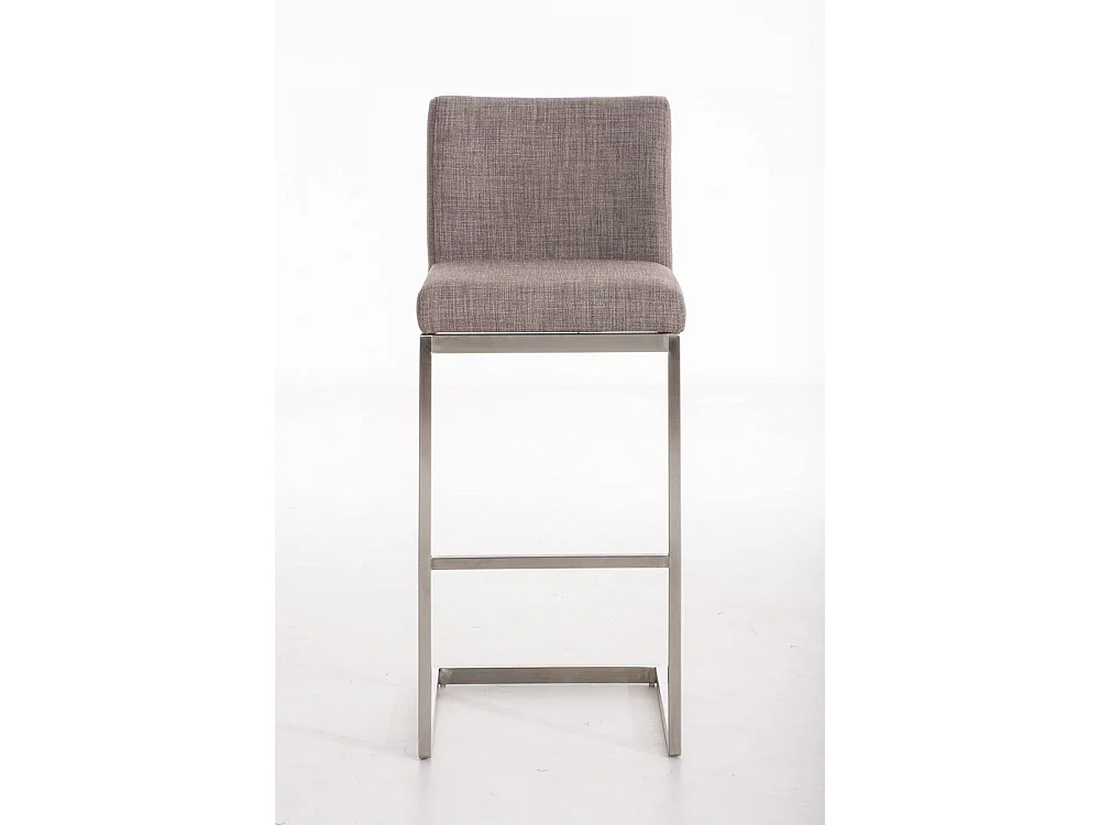 Tabouret de bar - Tissu - Gris - Paros