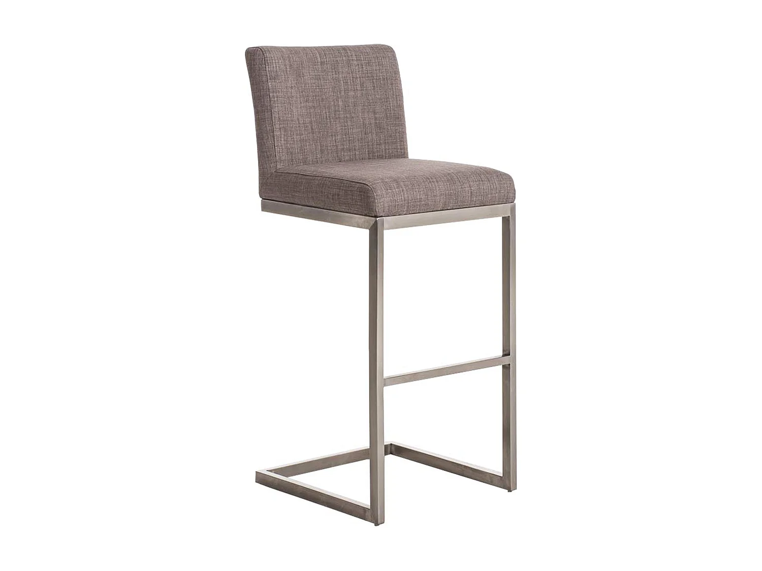 Tabouret de bar - Tissu - Gris - Paros