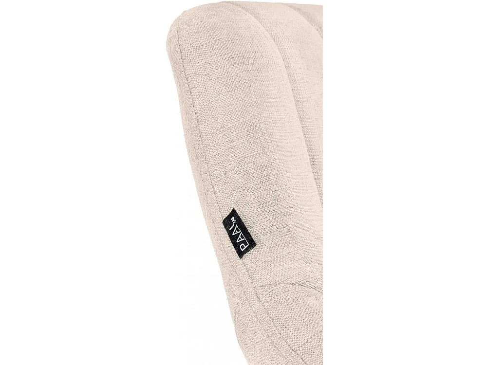 Tabouret de bar - Tissu & Chrome - Crème - Milet