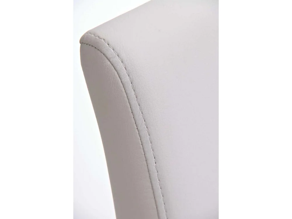 Tabouret de bar - Similicuir & Acier inoxydable - Blanc - Panama