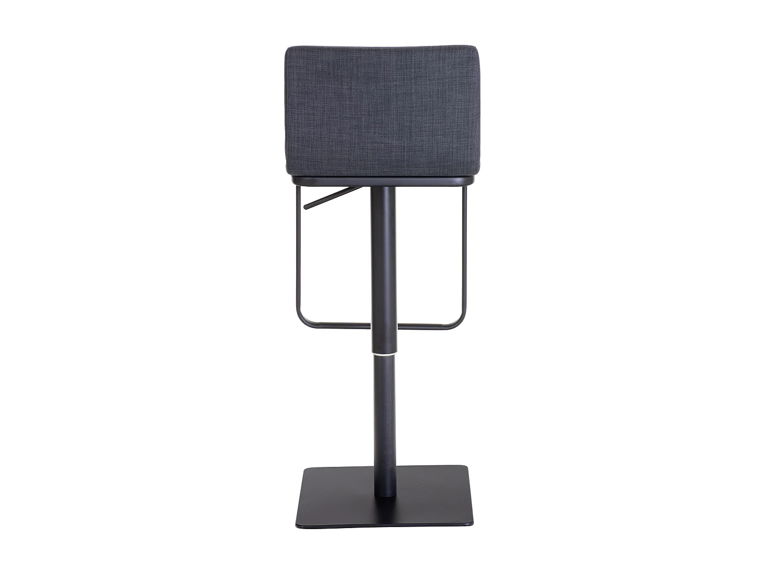 Tabouret de bar - Tissu & Noir - Gris foncé - Limon