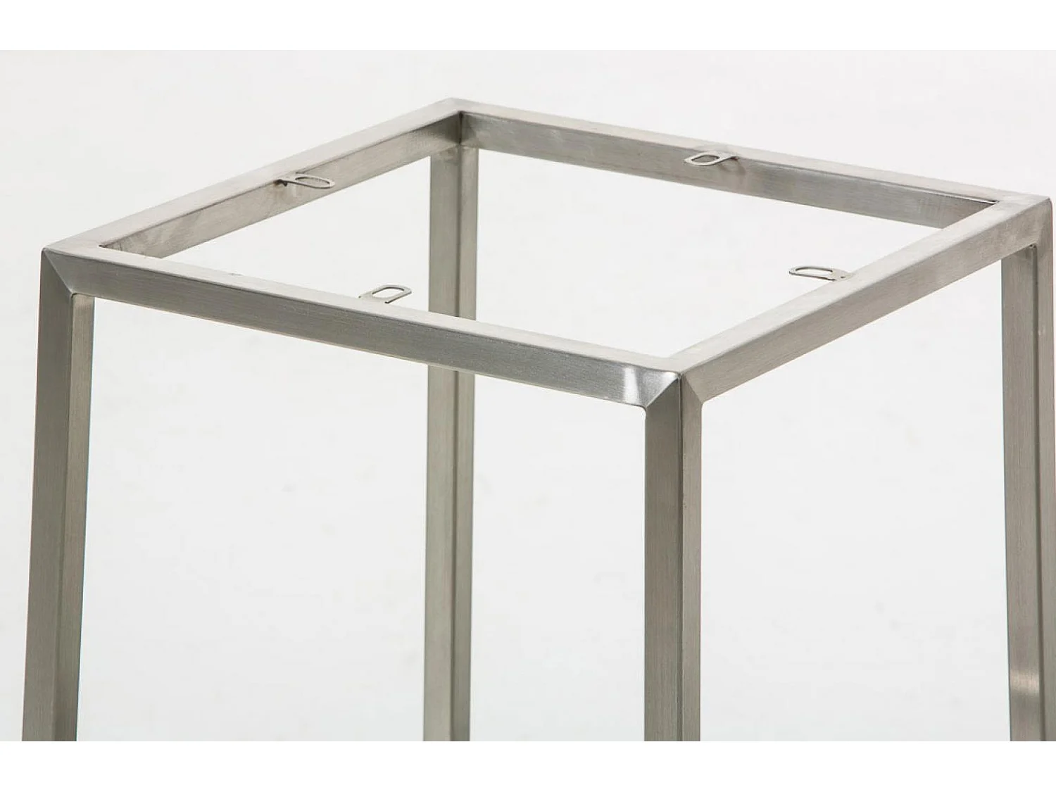 Lot de 2  Tabouret de bar - Tissu & Acier inoxydable - Gris foncé - Montreal 85