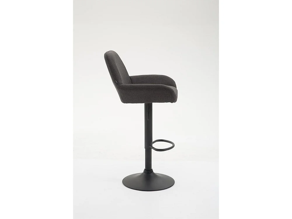 Barkruk - Stof & zwart - donkergrijs - Braga