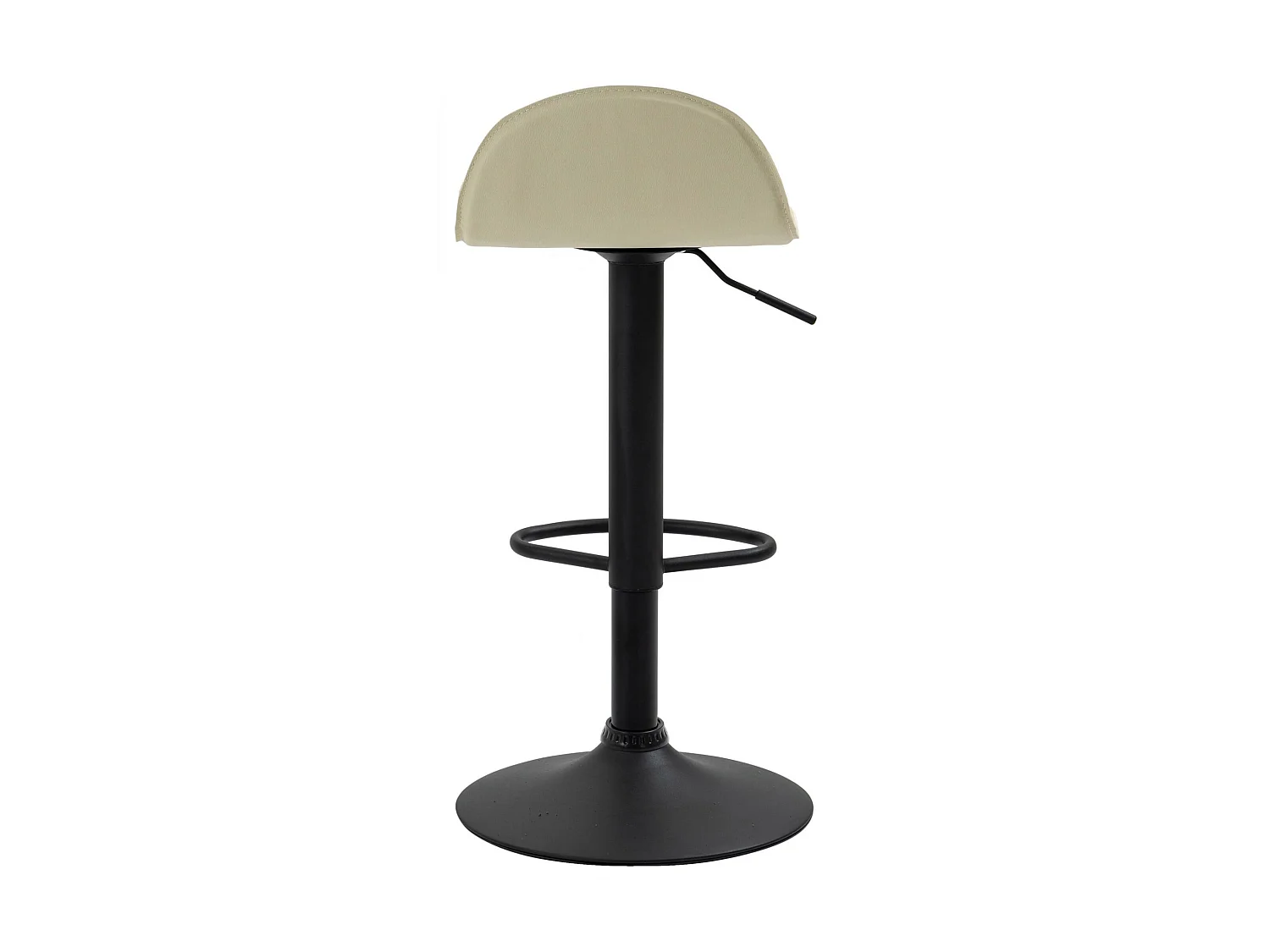 2er Set Barhocker - Kunstleder & Metall - creme - Lana V2