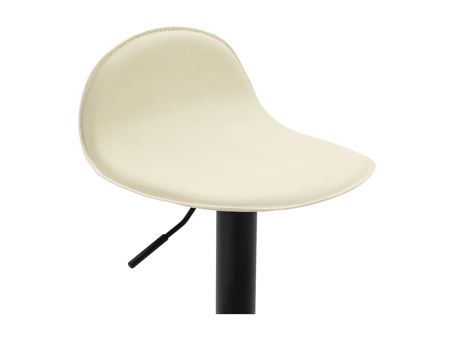 2er Set Barhocker - Kunstleder & Metall - creme - Lana V2