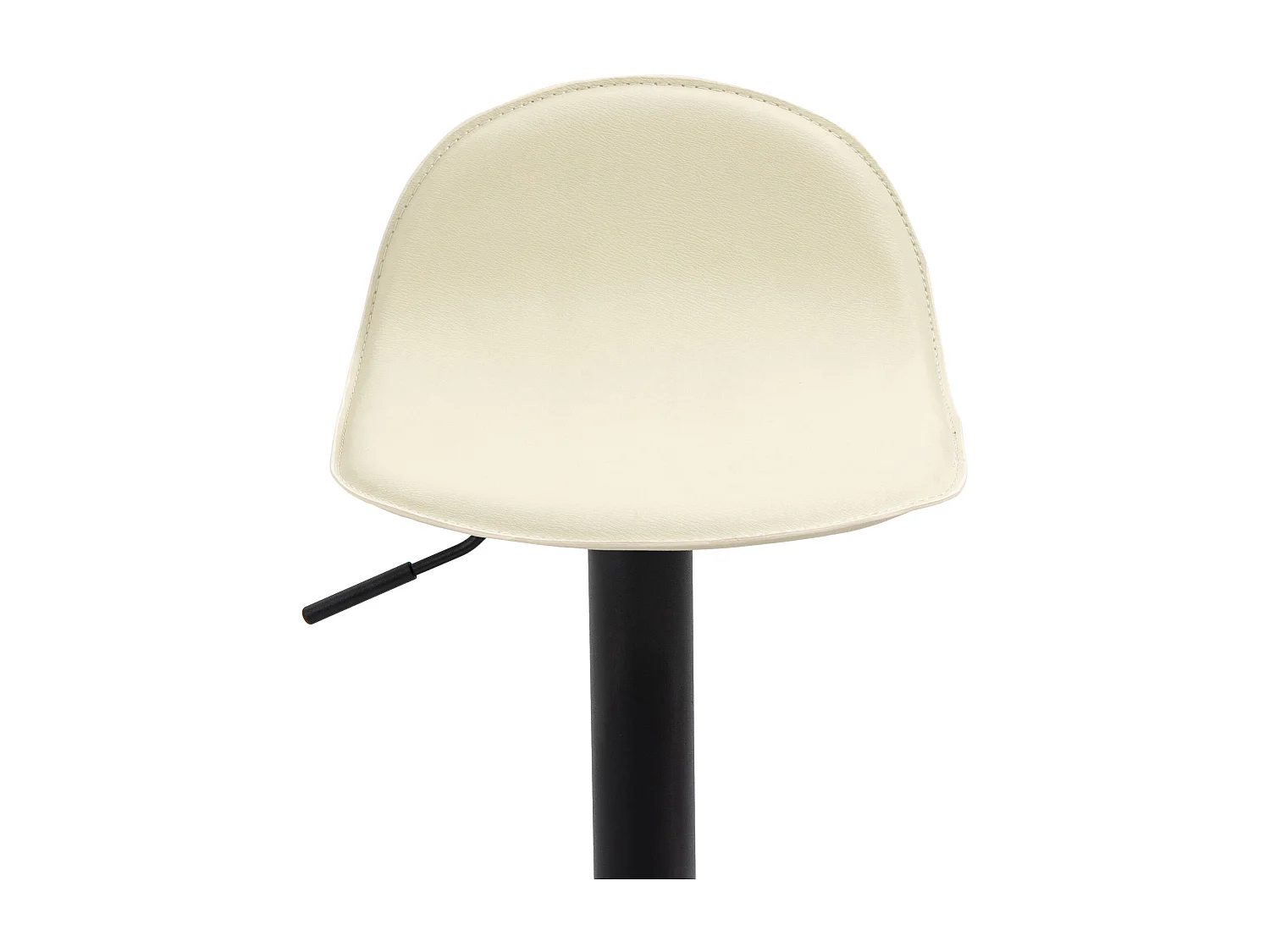 2er Set Barhocker - Kunstleder & Metall - creme - Lana V2