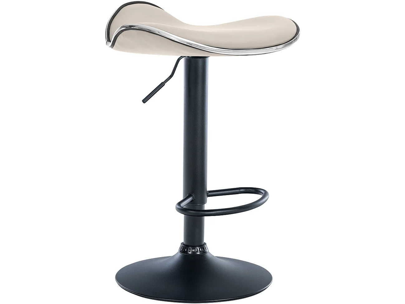 Tabouret de bar - Similicuir - Crème - Shanghai