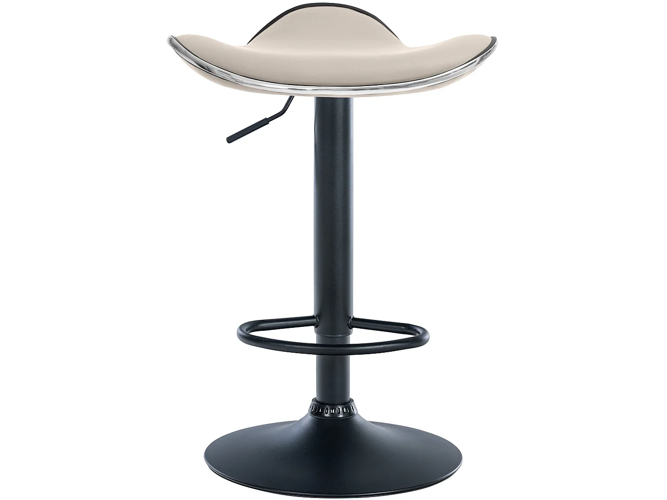 Tabouret de bar - Similicuir - Crème - Shanghai