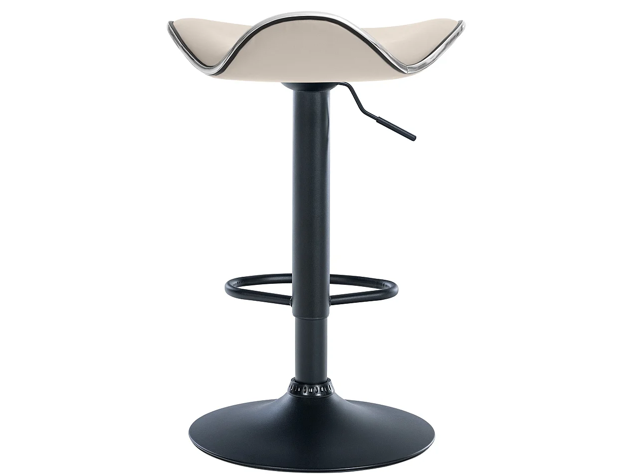 Tabouret de bar - Similicuir - Crème - Shanghai