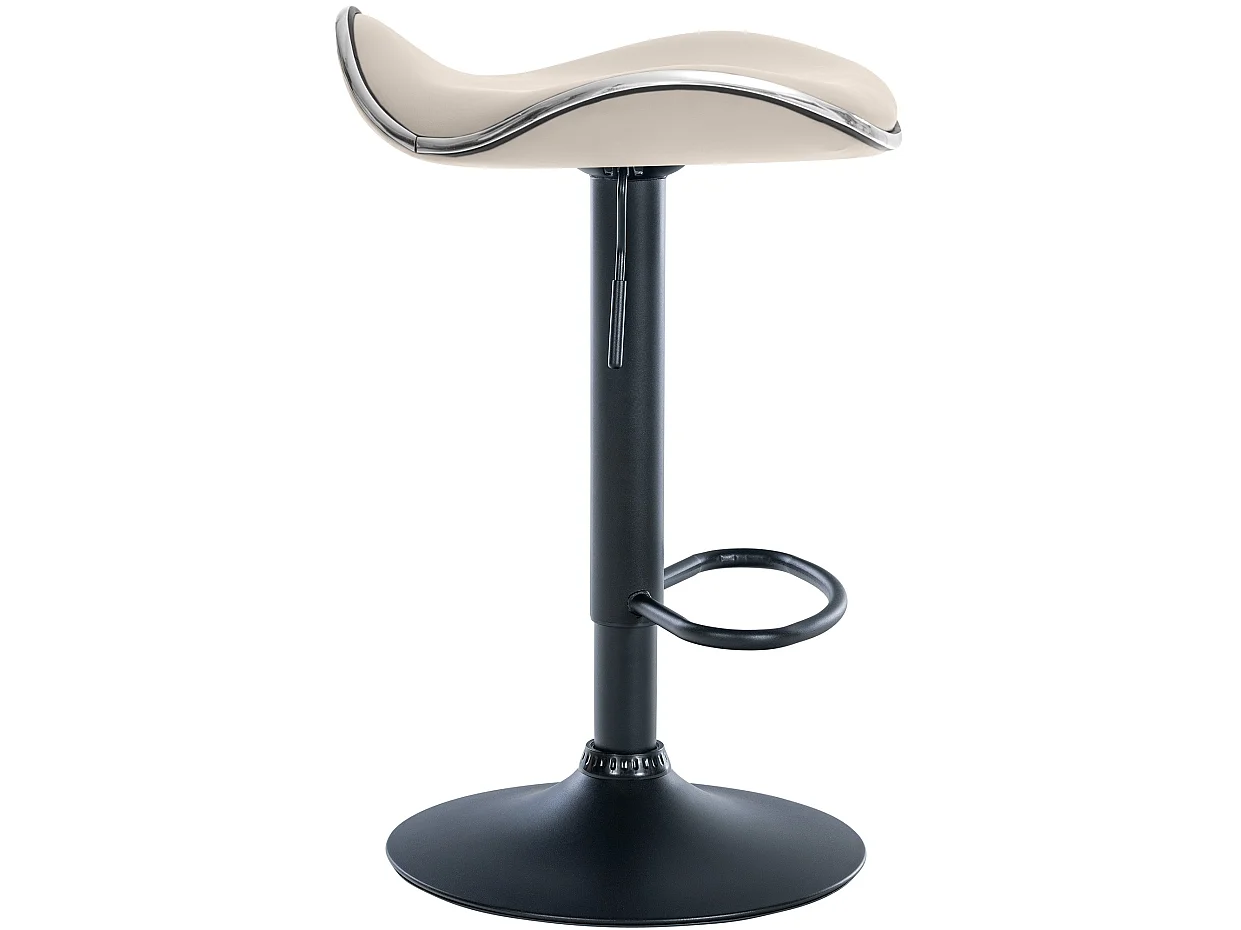 Tabouret de bar - Similicuir - Crème - Shanghai