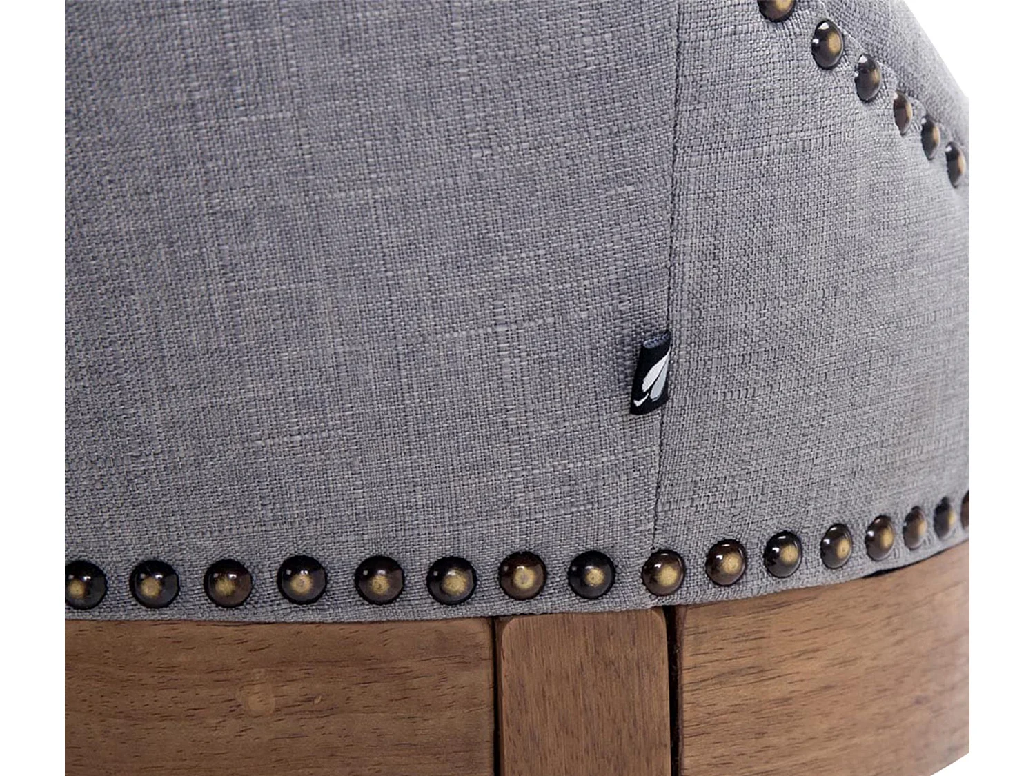 Tabouret de bar - Tissu & Acier inoxydable - Gris clair - Lakewood