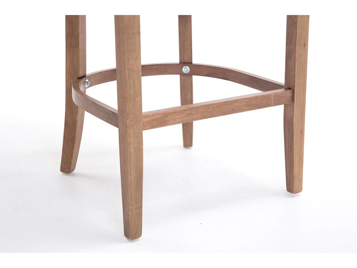 Tabouret de bar - Tissu & Acier inoxydable - Gris clair - Lakewood