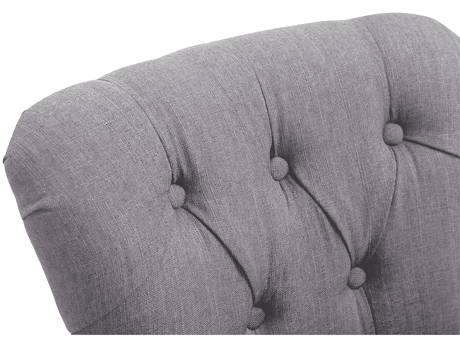 Tabouret de bar - Tissu & Acier inoxydable - Gris clair - Lakewood