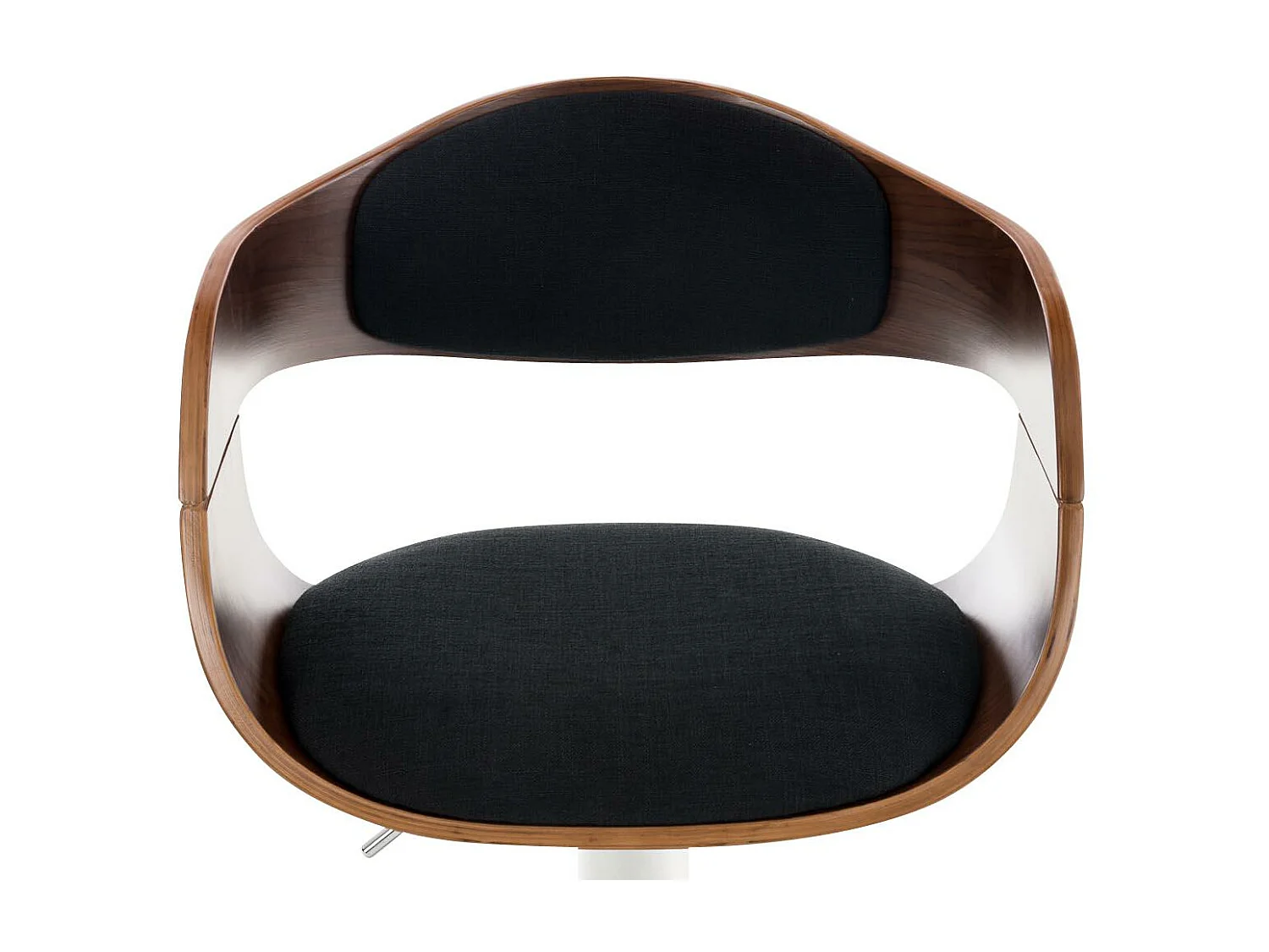 Tabouret de bar - Tissu - Noyer / Noir - Kingston