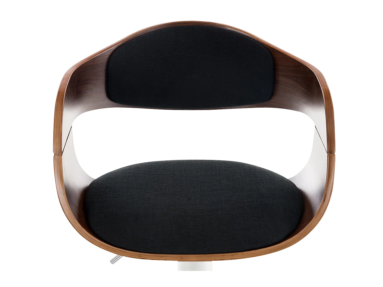 Tabouret de bar - Tissu - Noyer / Noir - Kingston
