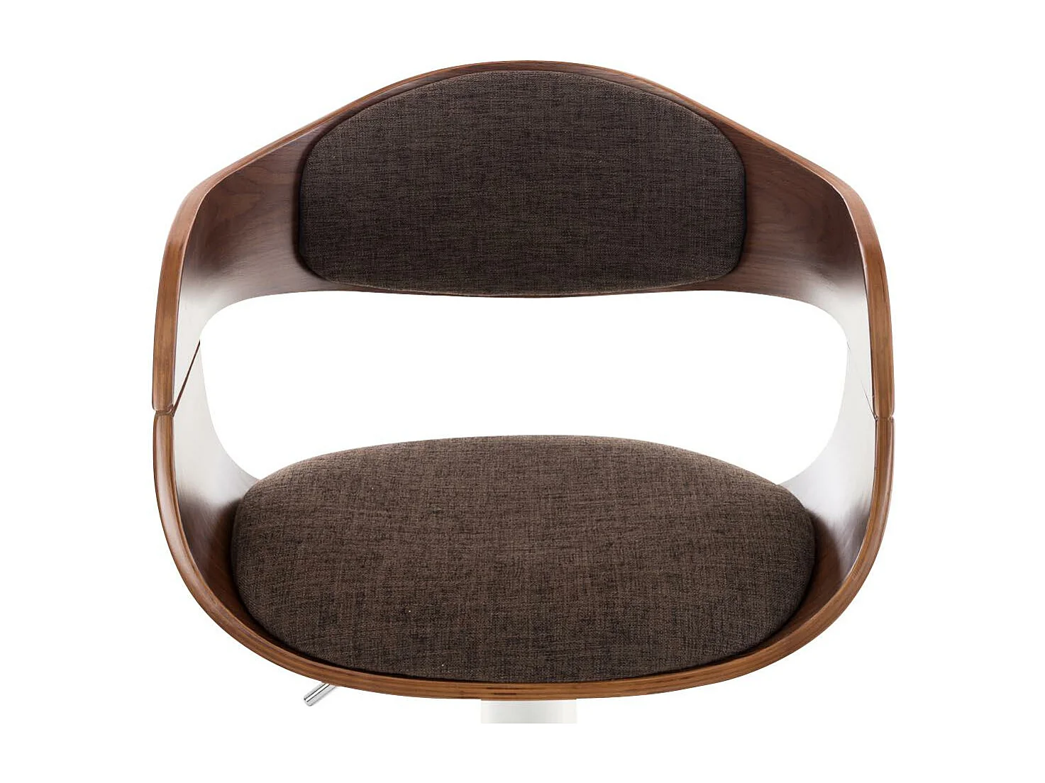 Tabouret de bar - Tissu - Noyer / Marron - Kingston