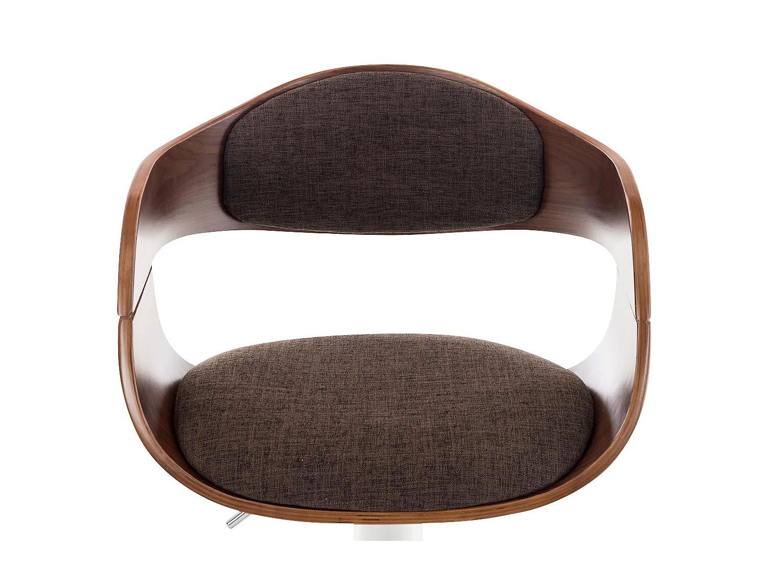 Tabouret de bar - Tissu - Noyer / Marron - Kingston