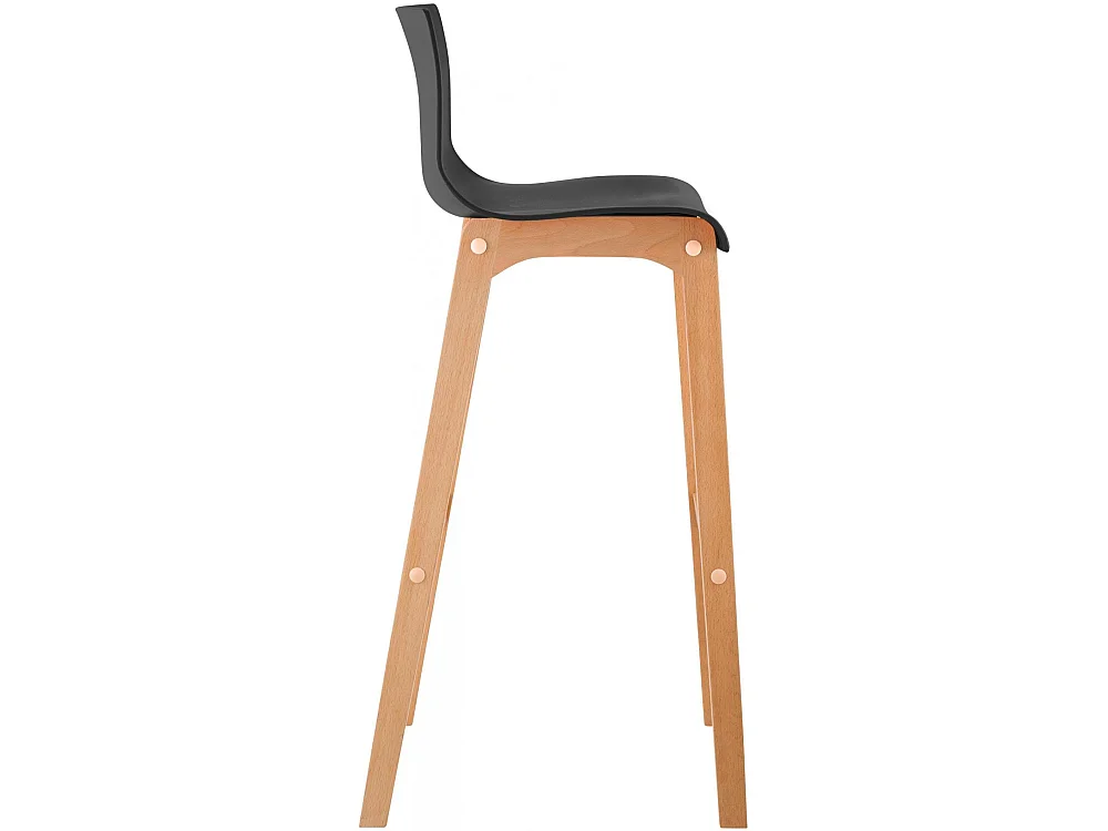 Lot de 2  Tabouret de bar - Bois - Noir - Hover
