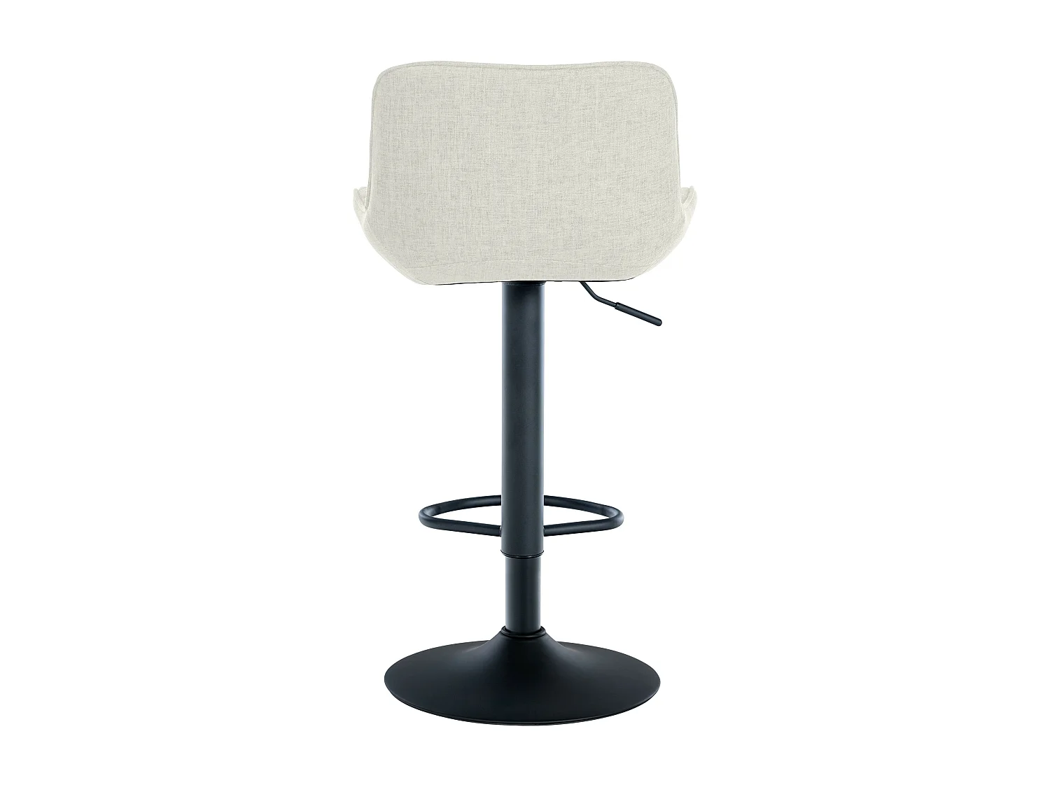 Lot de 2  Tabouret de bar - Tissu - Crème - Minosa
