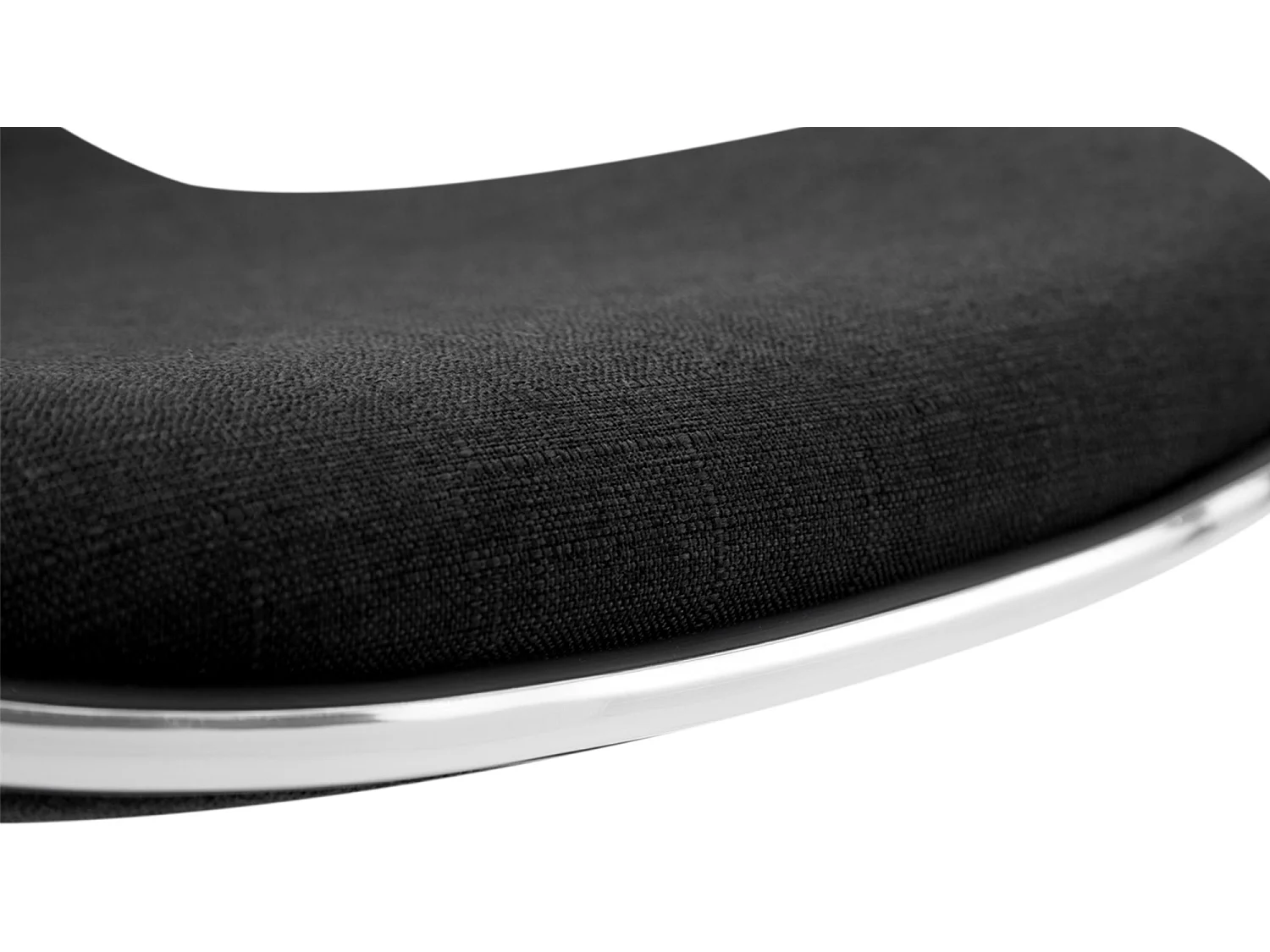 Barkruk - Stof & Metaal in chroomoptiek - zwart - Shanghai