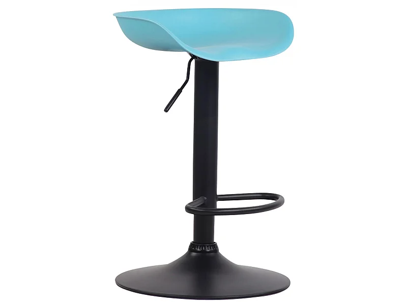 Tabouret de bar - Plastique &amp; Métal - Bleu - Anaheim