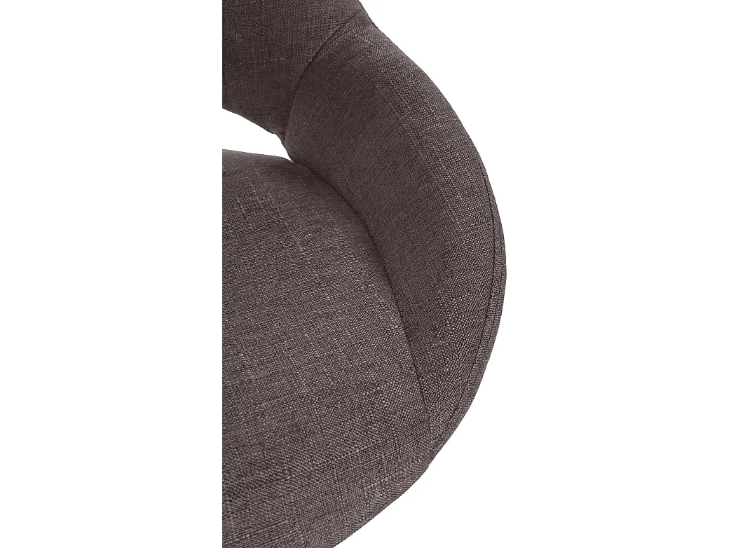 Tabouret de bar - Tissu & Noir - Gris foncé - Milet