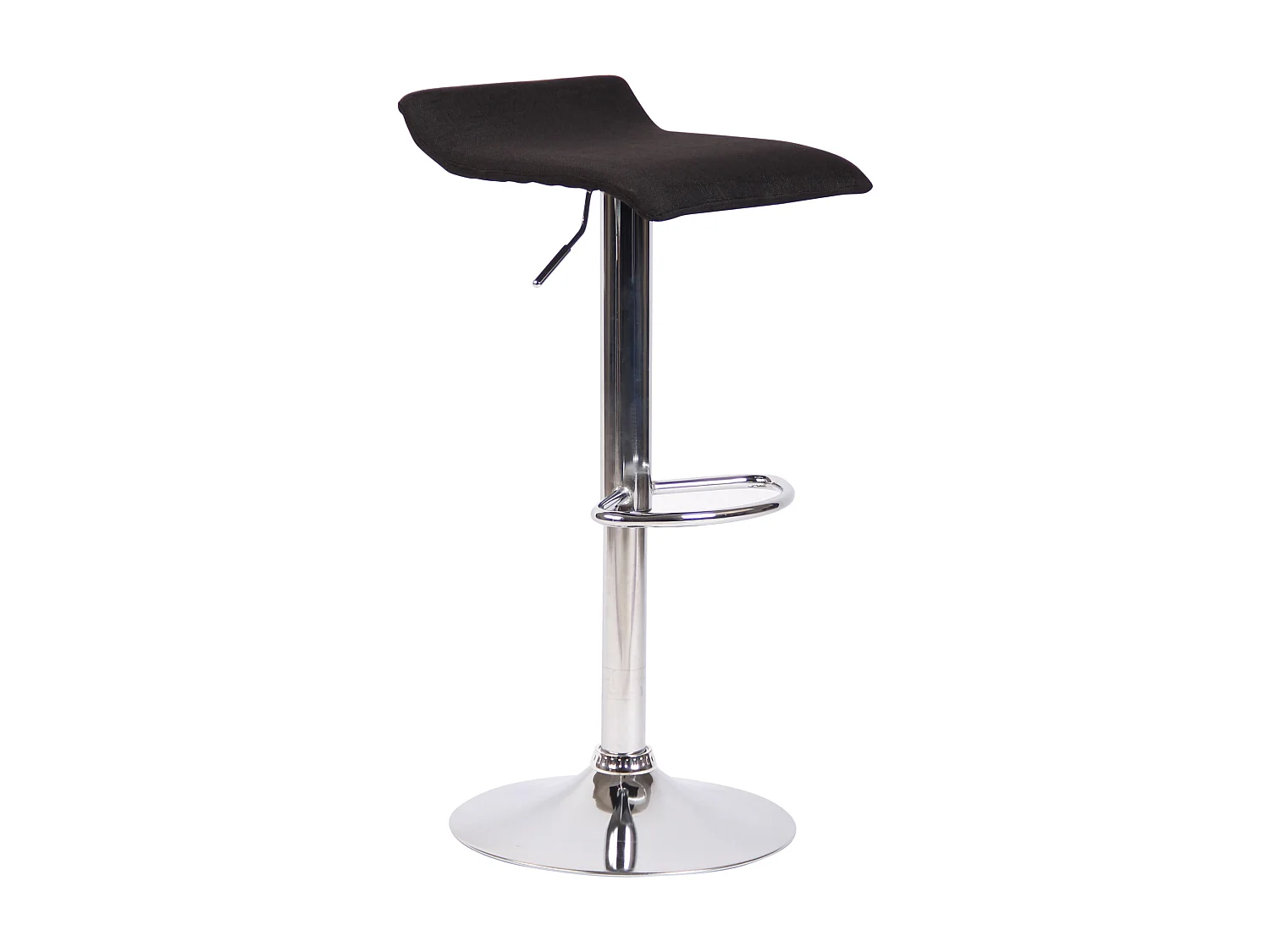 Tabouret de bar - Tissu & Métal - Noir - Dyn V2