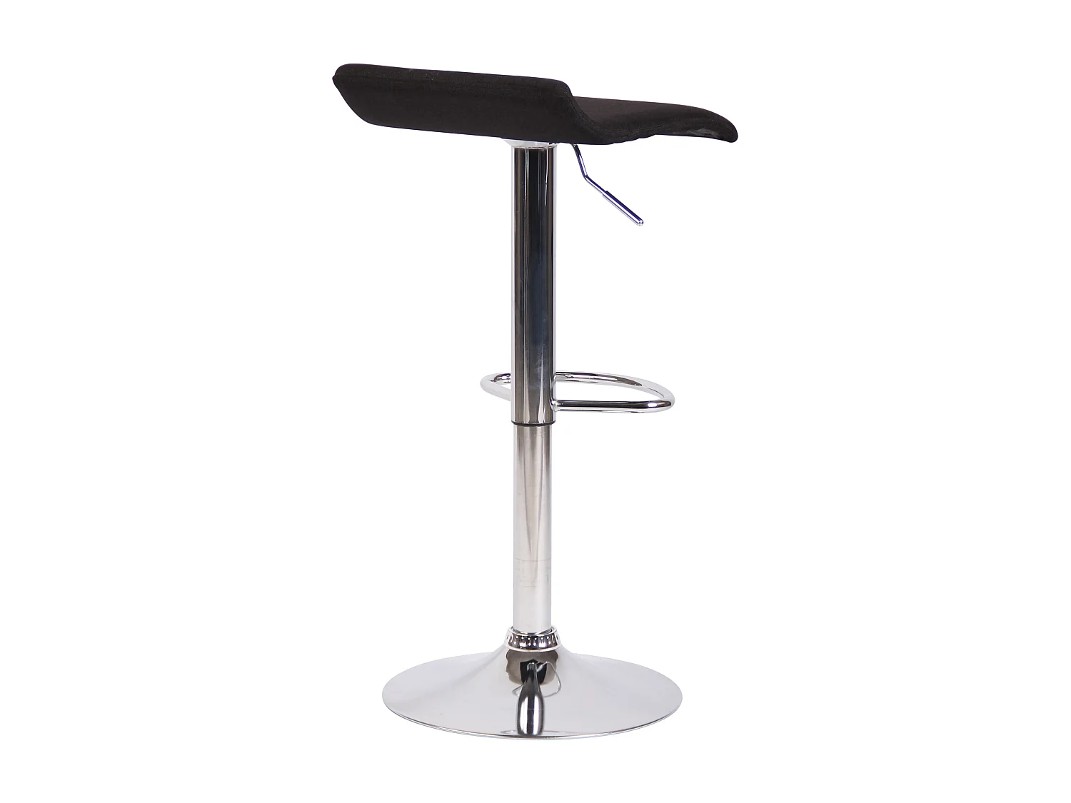 Tabouret de bar - Tissu & Métal - Noir - Dyn V2