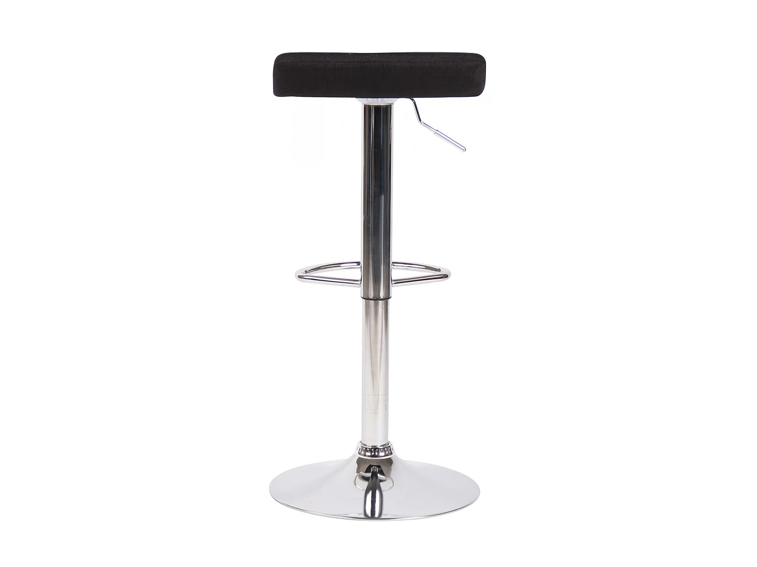 Tabouret de bar - Tissu & Métal - Noir - Dyn V2