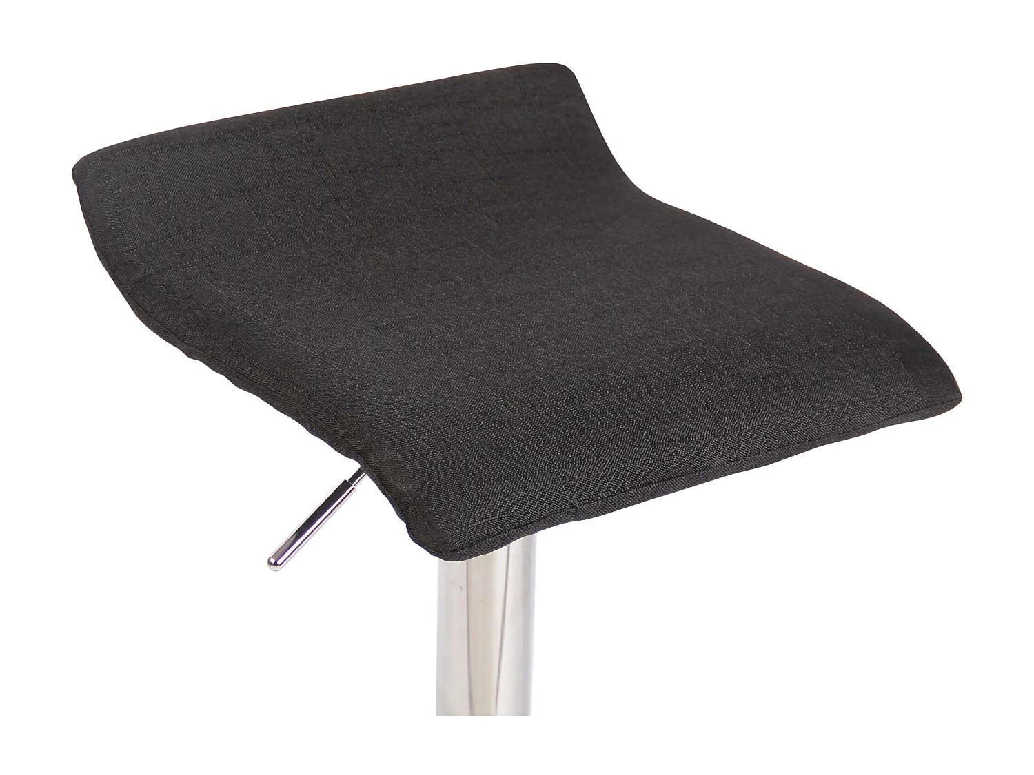 Tabouret de bar - Tissu & Métal - Noir - Dyn V2