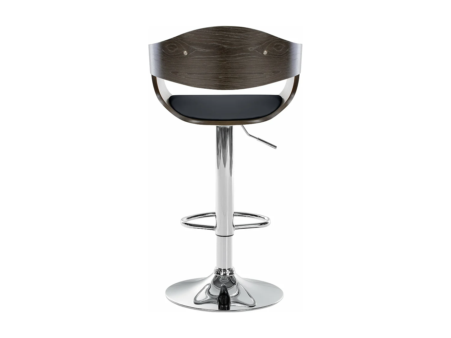 Tabouret de bar - Similicuir - Noir / Gris - Kingston